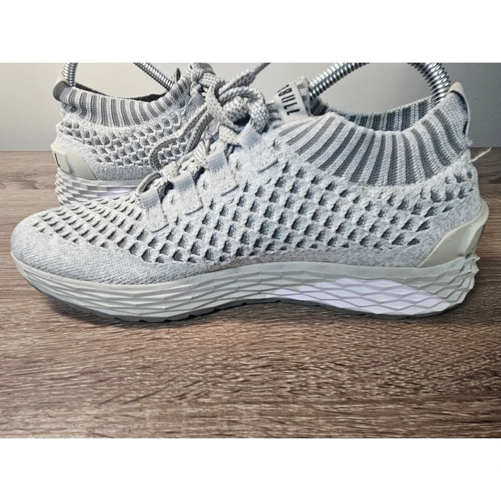 NOBULL Knit Runner Gray Training Shoes Mens 7 Womens 8.5 Low Top Sneakers